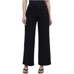 NWT Madewell Black Curvy Perfect Vintage Wide Leg Jean 29